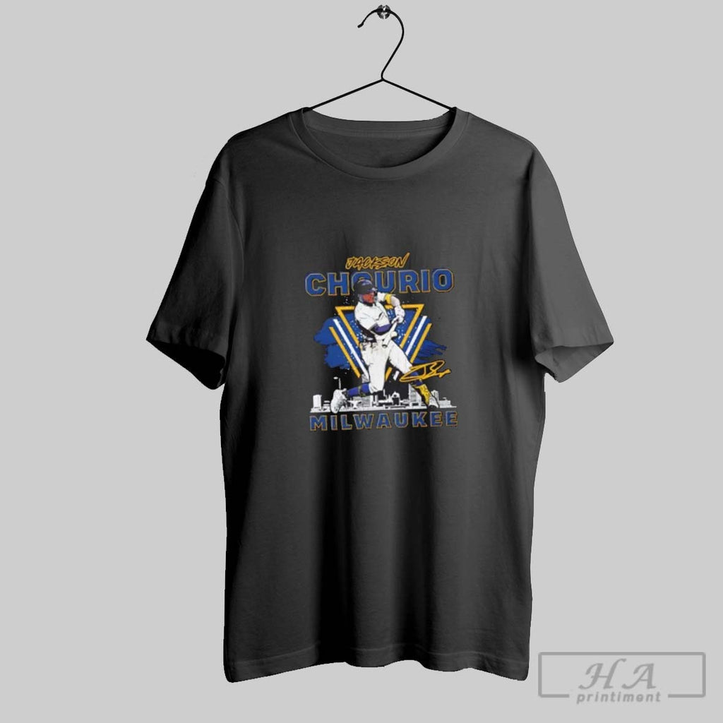 Official Jackson Chourio Milwaukee Brewers Gritty Signature