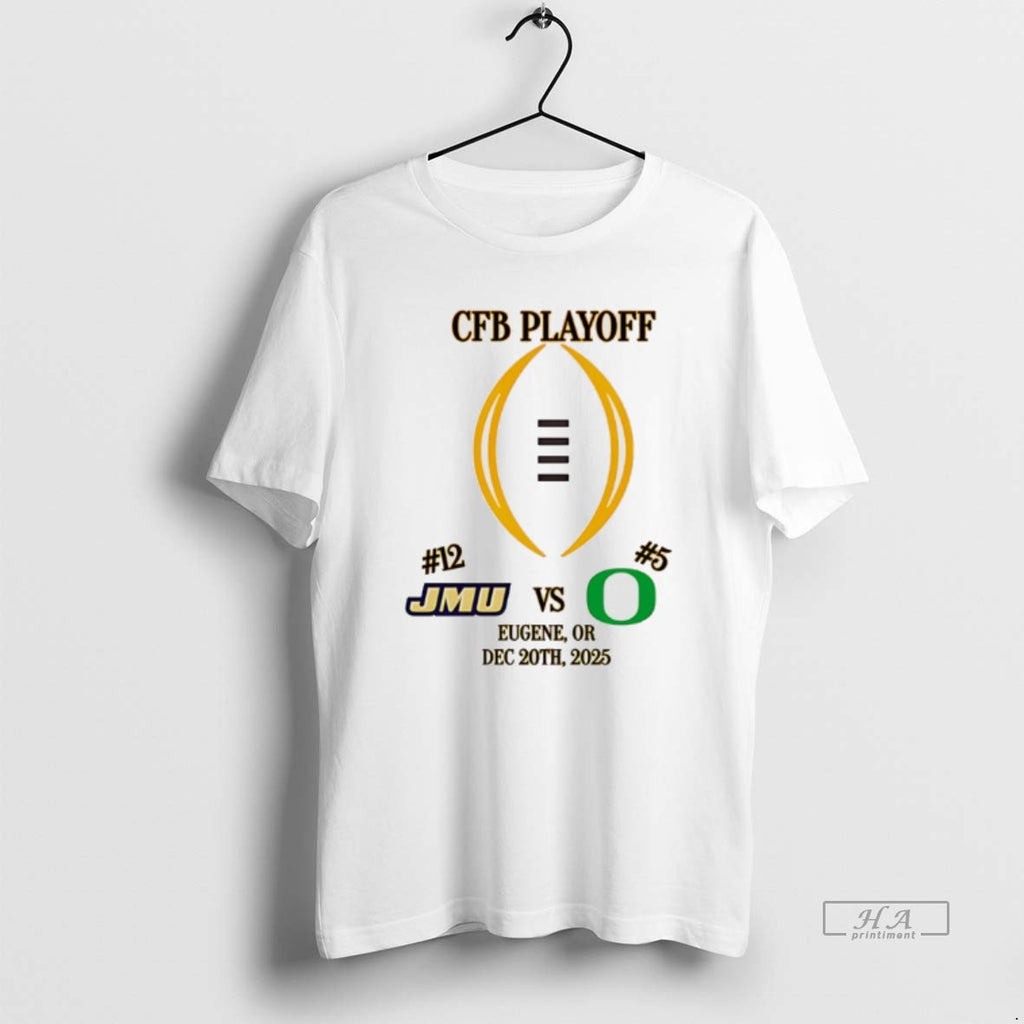 Official James Madison Vs Oregon 2025 Cfp First Rd Playoff Game 4