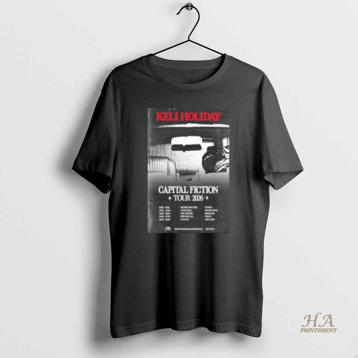 Official Keli Holiday Capital Fiction Tour 2026 Circle Black