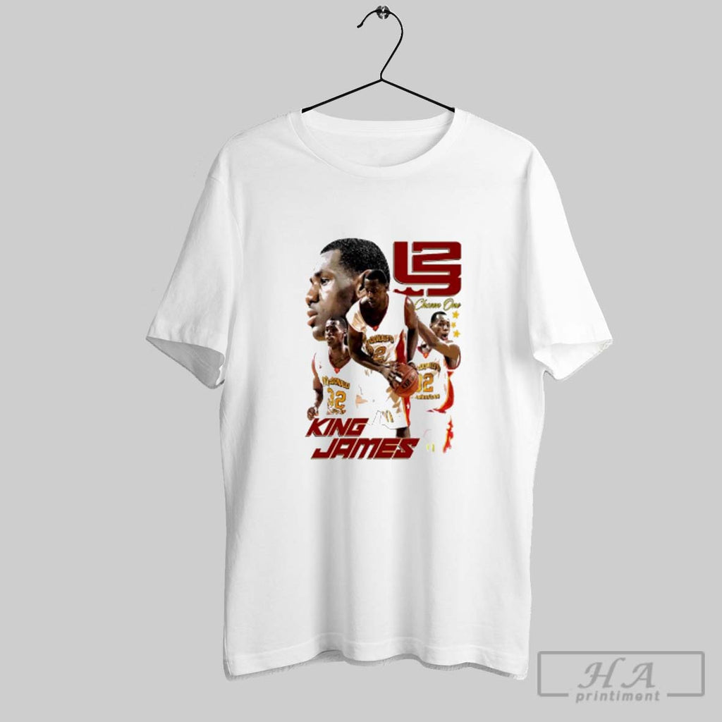 Official King James Mcdonalds Basketball The Chosen One Graphic Signature Shrit