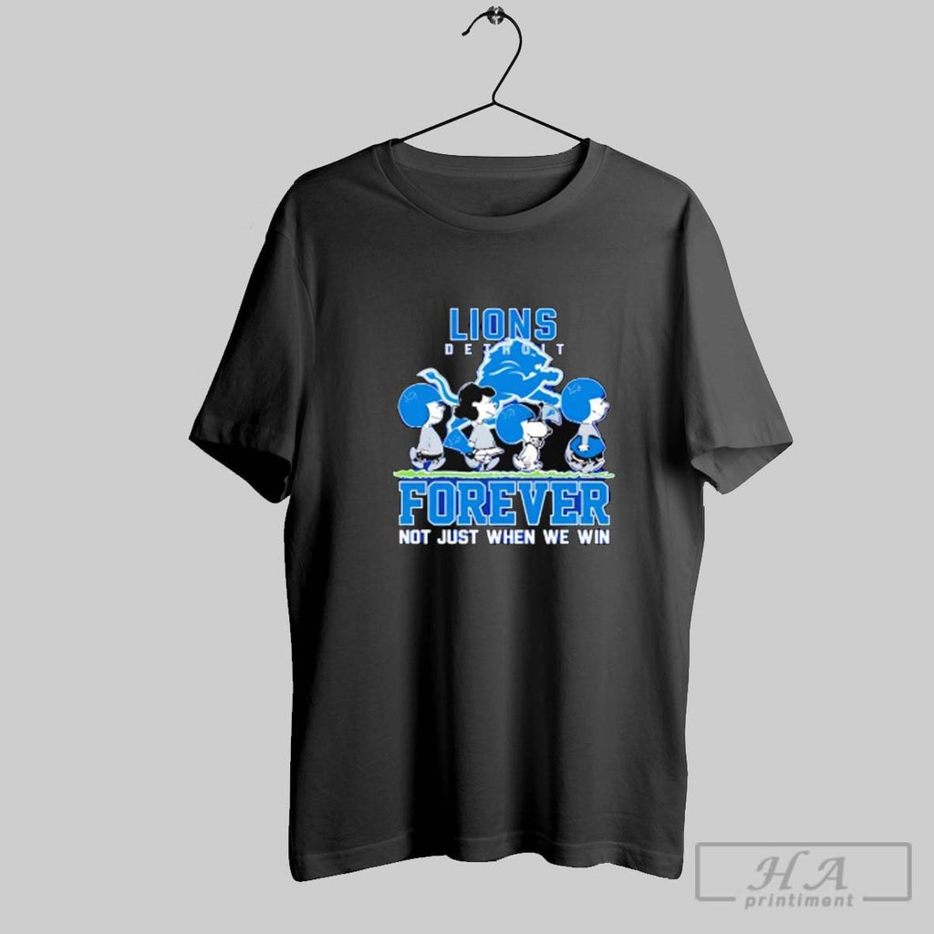 Official Lions Detroit Peanuts Characters Forever Not Just When We Win