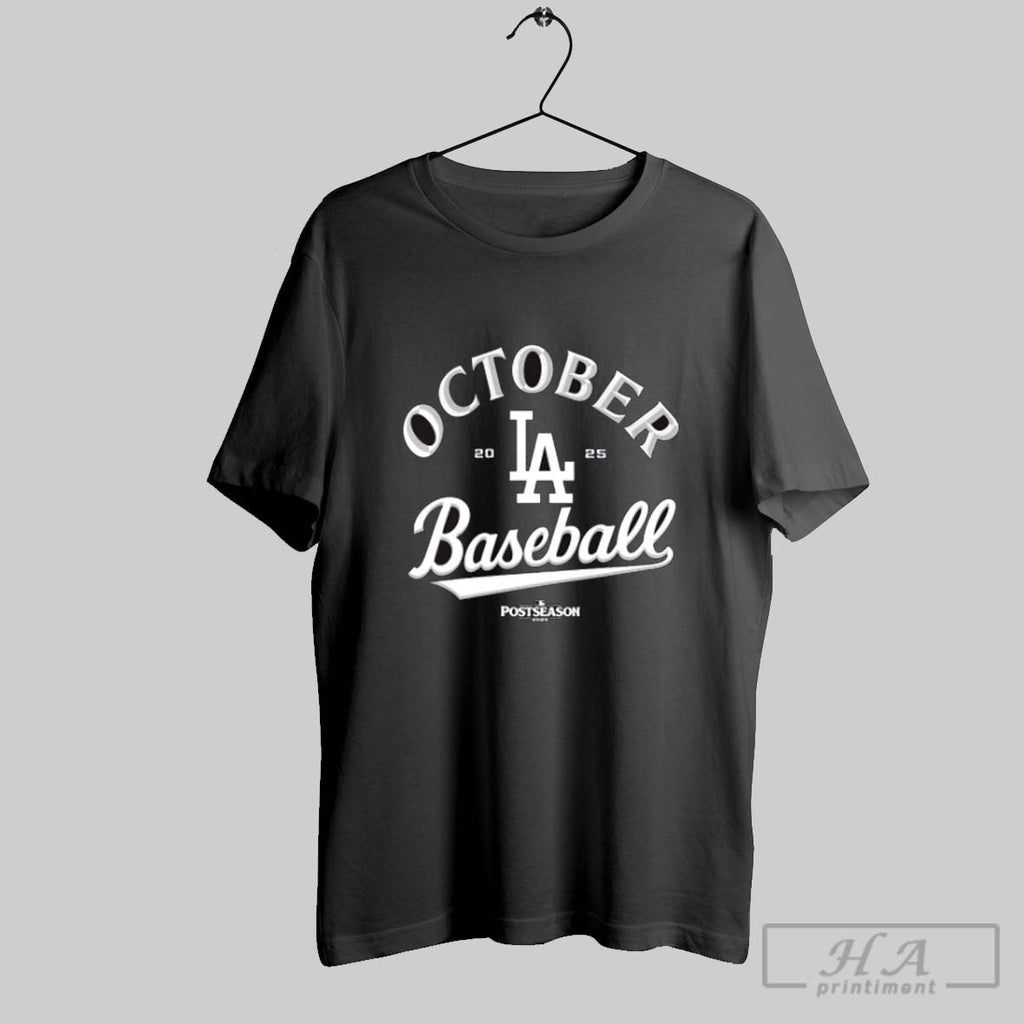 Official Los Angeles Dodgers 2025 Mlb Postseason October Baseball Postseason Locker Room