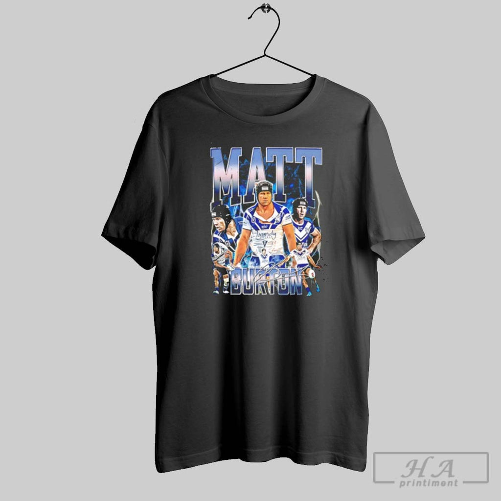 Official Matt Burton Bulldogs Graphic Signature