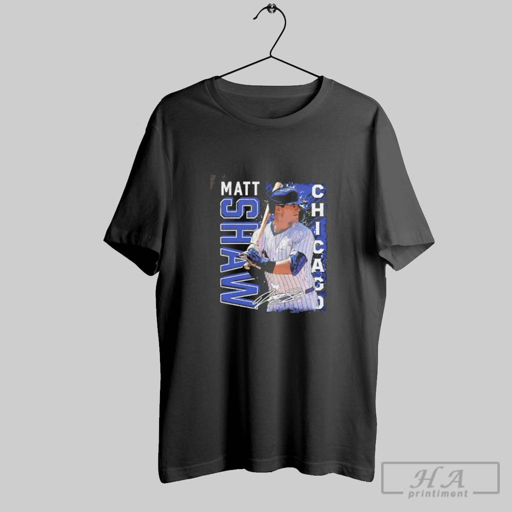 Official Matt Shaw Chicago Cubs Signature Vintage