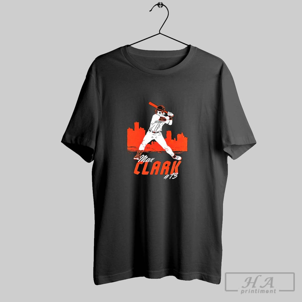 Official Max Clark Detroit Tigers Mlb Motor City Lefty