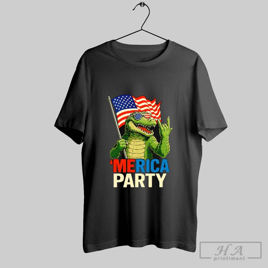 Official Merica Party Alligator Flag