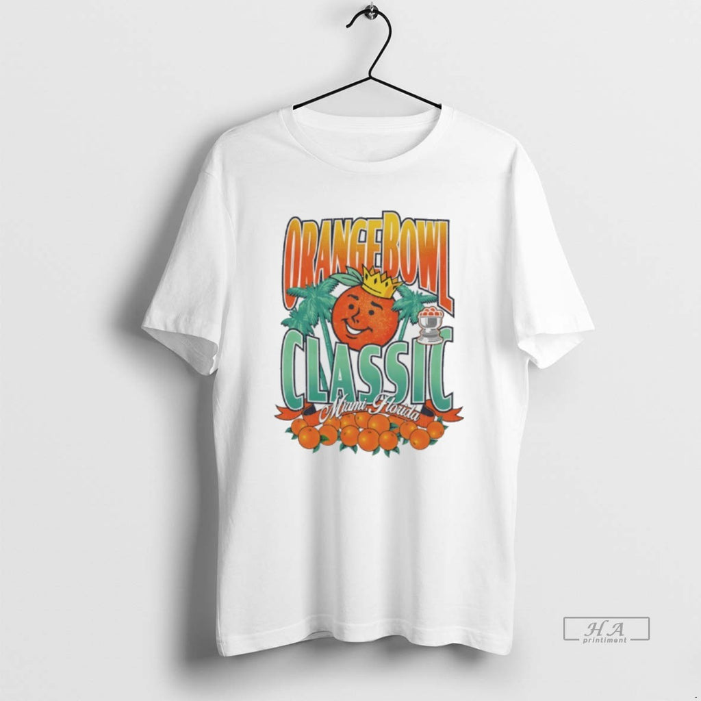 Official Miami Floria Orange Bowl Graphic Retro