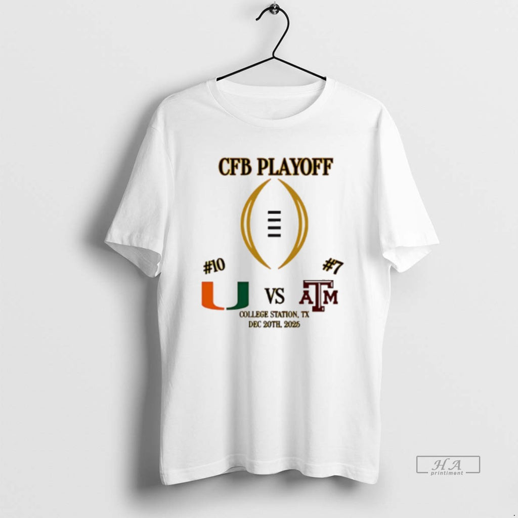 Official Miami Vs Texas Am 2025 Cfp First Rd Playoff Game 2