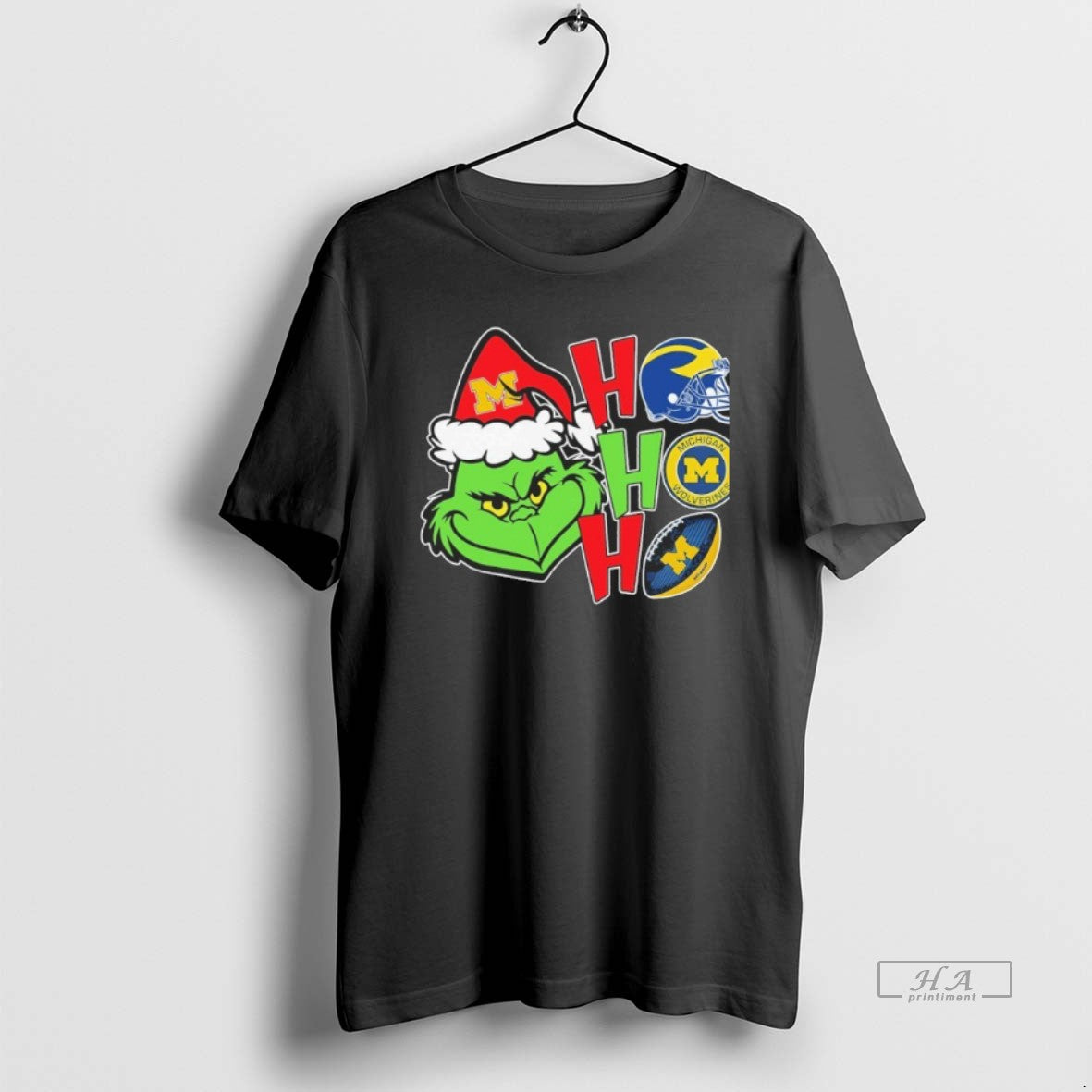 Official Michigan Grinch Ho Ho Ho Football T-Shirts, Hoodie, Sweatshirt | WearSparks.com