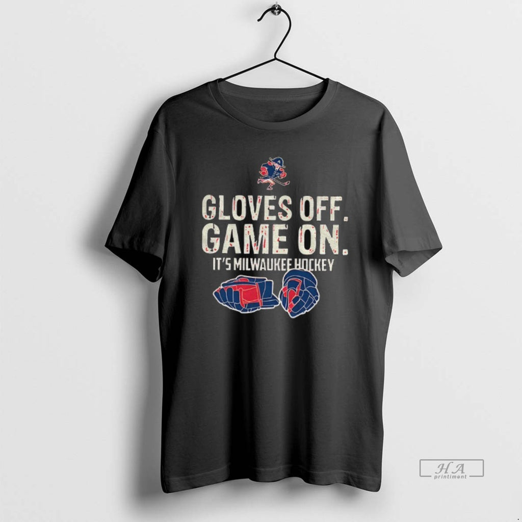 Official Milwaukee Admirals Hockey Gloves Off Game On Its Milwaukee Hockey