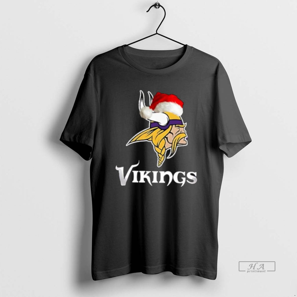Official Minnesota Vikings 2025 Santa Hat Logo Football Christmas
