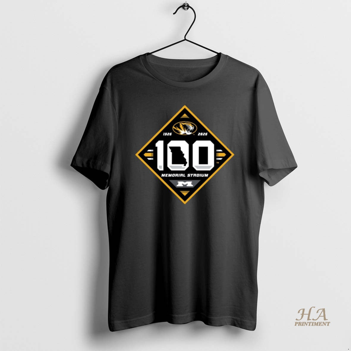 Official Missouri Tigers 100th Anniversary Memorial Stadium 1926 2026 Logo