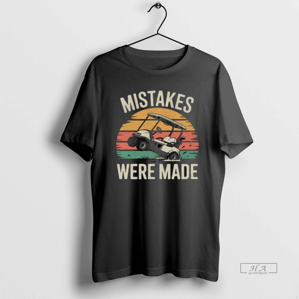 Official Mistakes Were Made Funny Golf Cart Retro Vintage Golfing