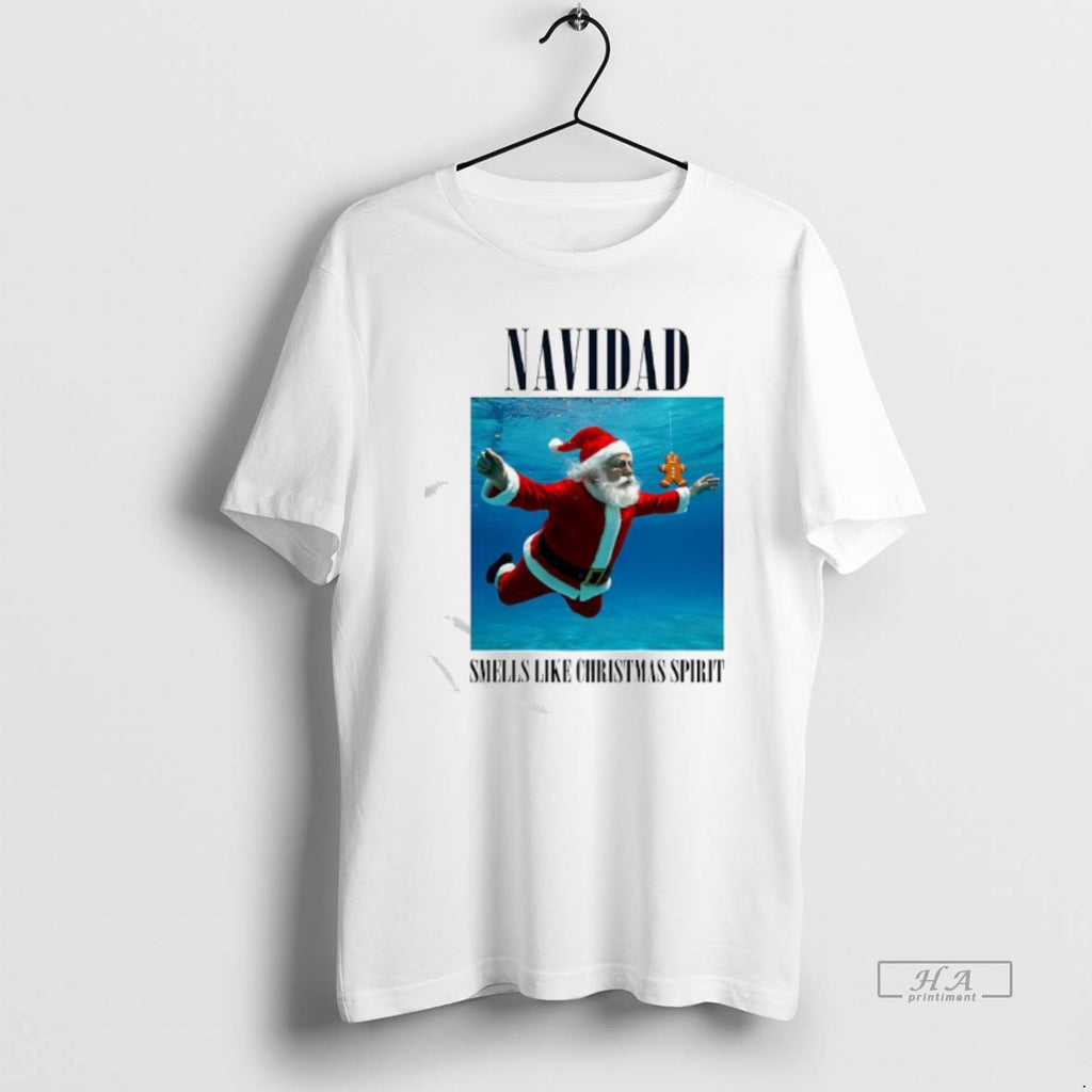 Official Navidad Smells Like Christmas Spirit Santa Claus Underwater