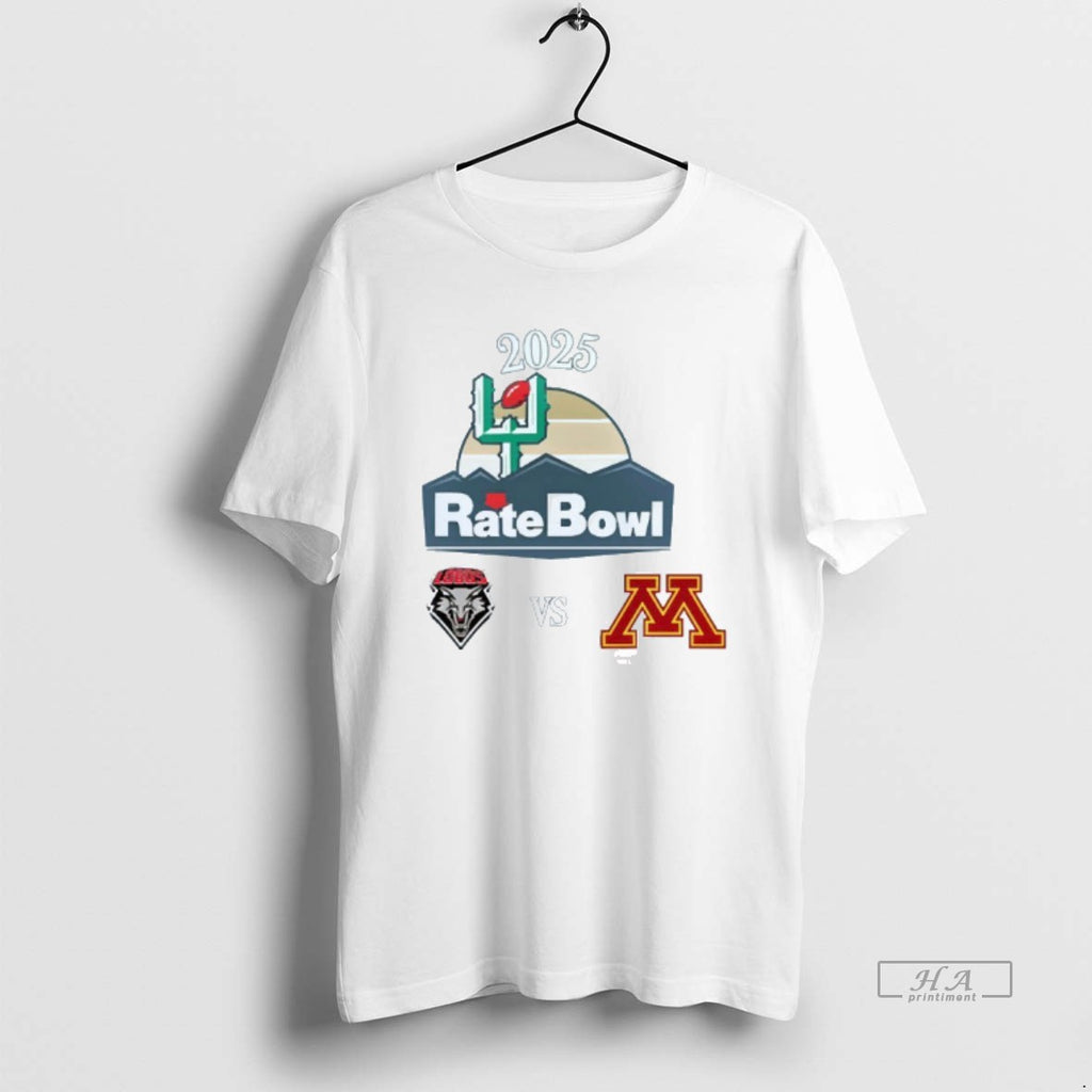 Official New Mexico Lobos Vs Minnesota Golden Gophers 2025 Rate Bowl Mens White