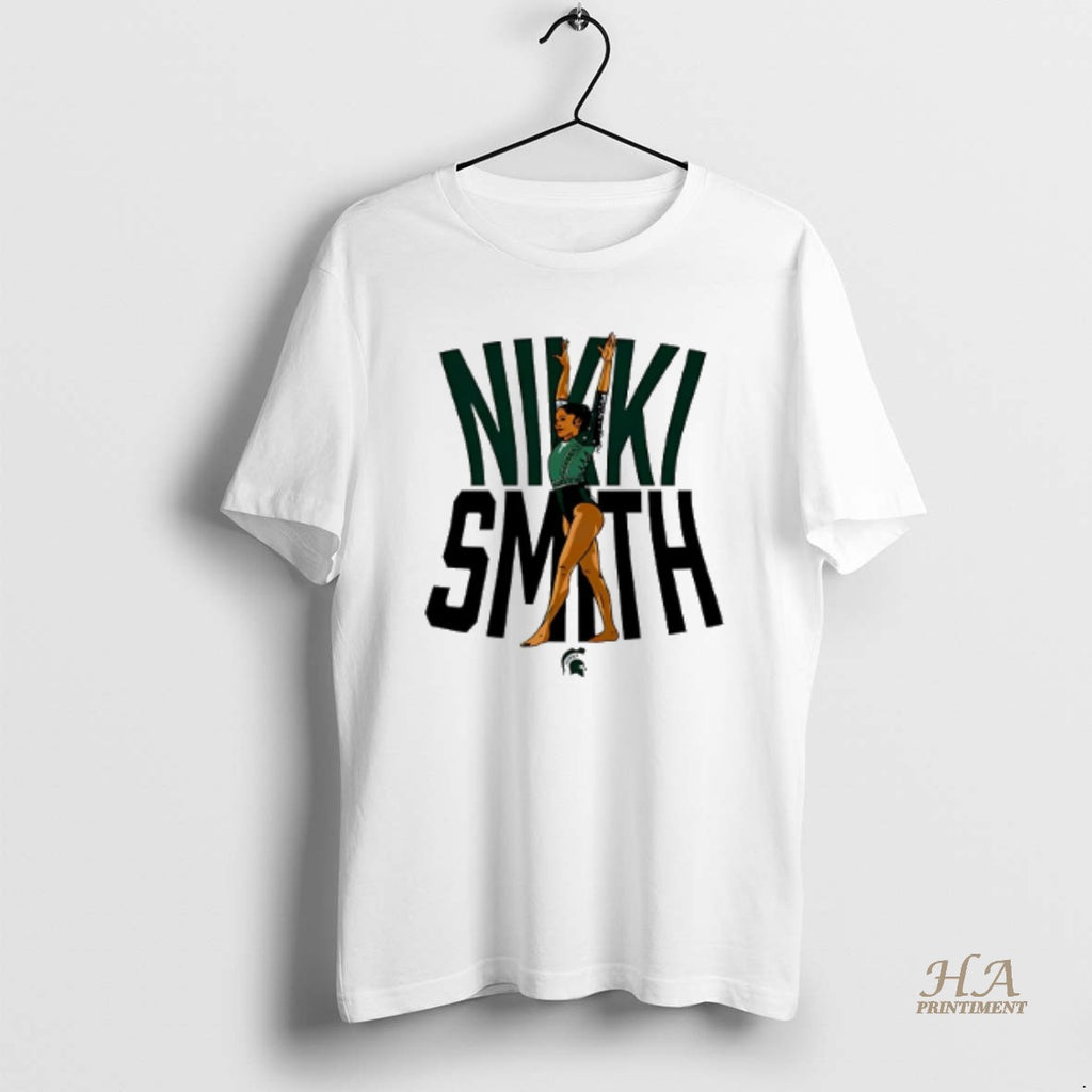 Official Nikki Smith Michigan State Gymnastics Ncaa Caricature