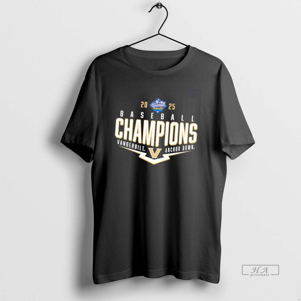 Official Ogrj9cse Vanderbilt Commodores Anchor Down 2025 Sec Baseball Tournament Champions