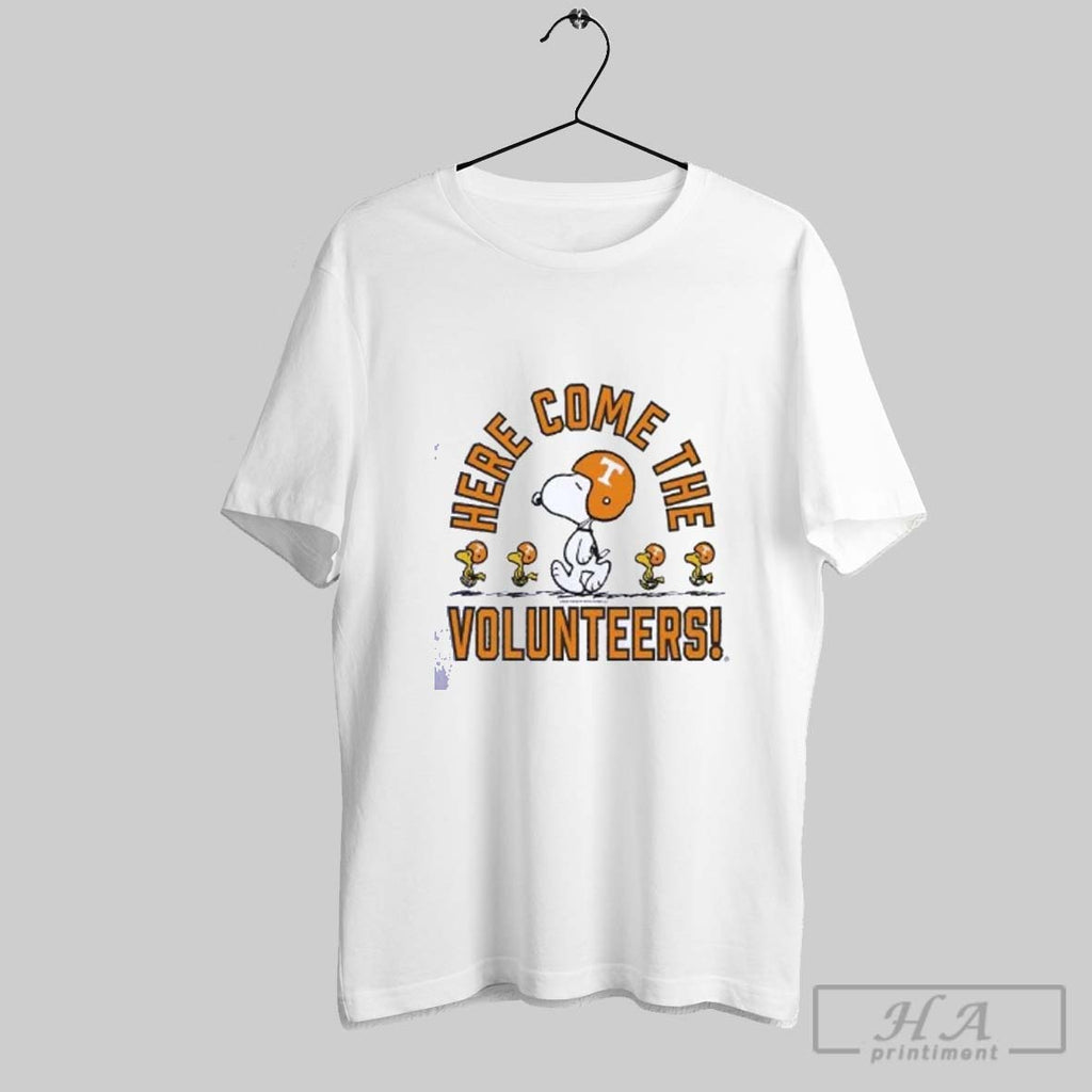 Official Official Here Come The Volunteers Peanuts X Tennessee Football Gameday Shirts