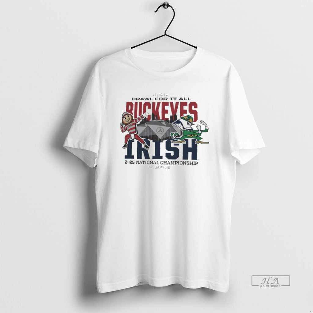 Official Ohio State Vs Notre Dame Dueling Mascot 2025 National Championship