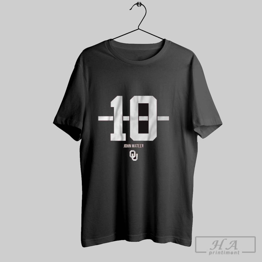 Official Oklahoma Sooners Football Ncaa John Mateer 10 Stripe