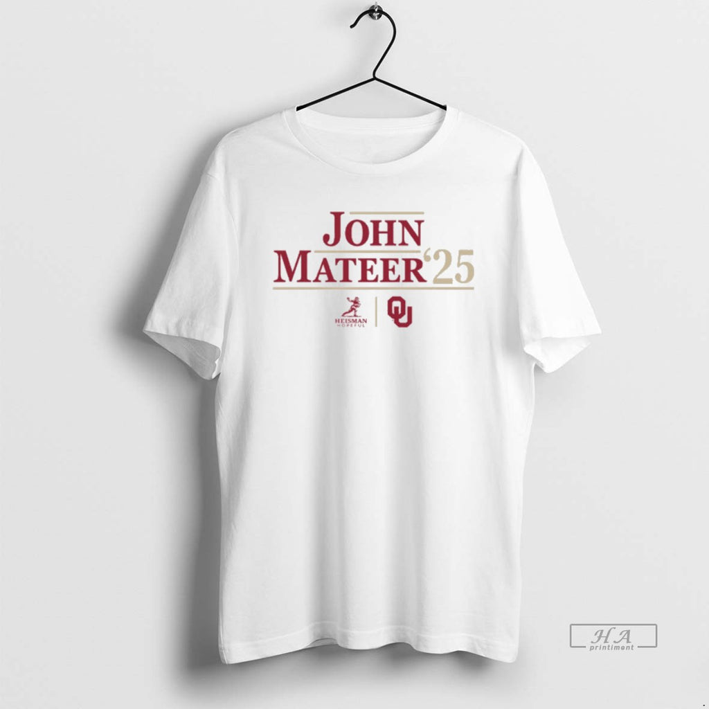 Official Oklahoma Sooners Ncaa Football John Mateer 25 Heisman Campaign