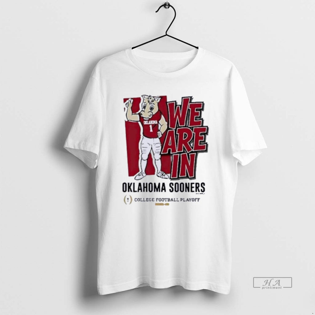 Official Oklahoma Sooners We Are In 2025 Cfp Bound Mascot
