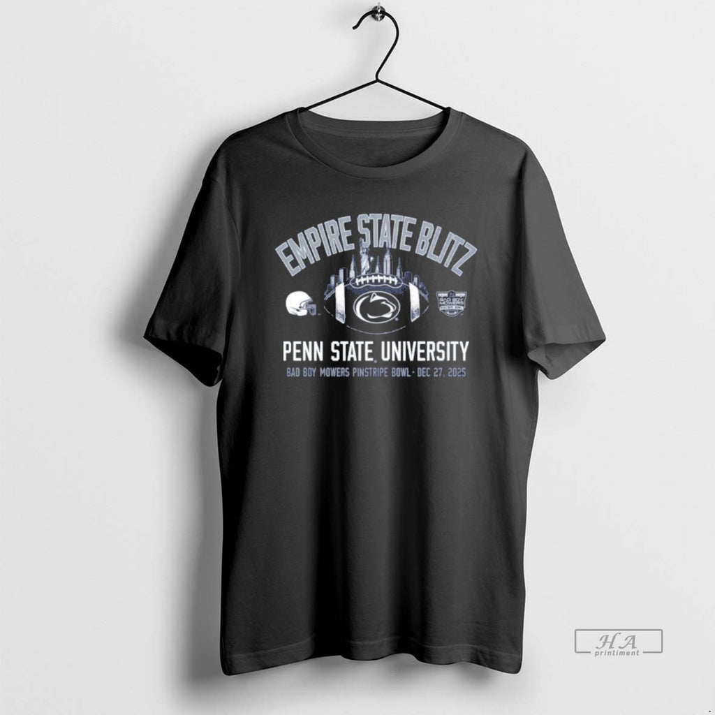 Official Penn State Nittany Lions 2025 Bad Boy Mowers Pinstripe Bowl Empire State Blitz