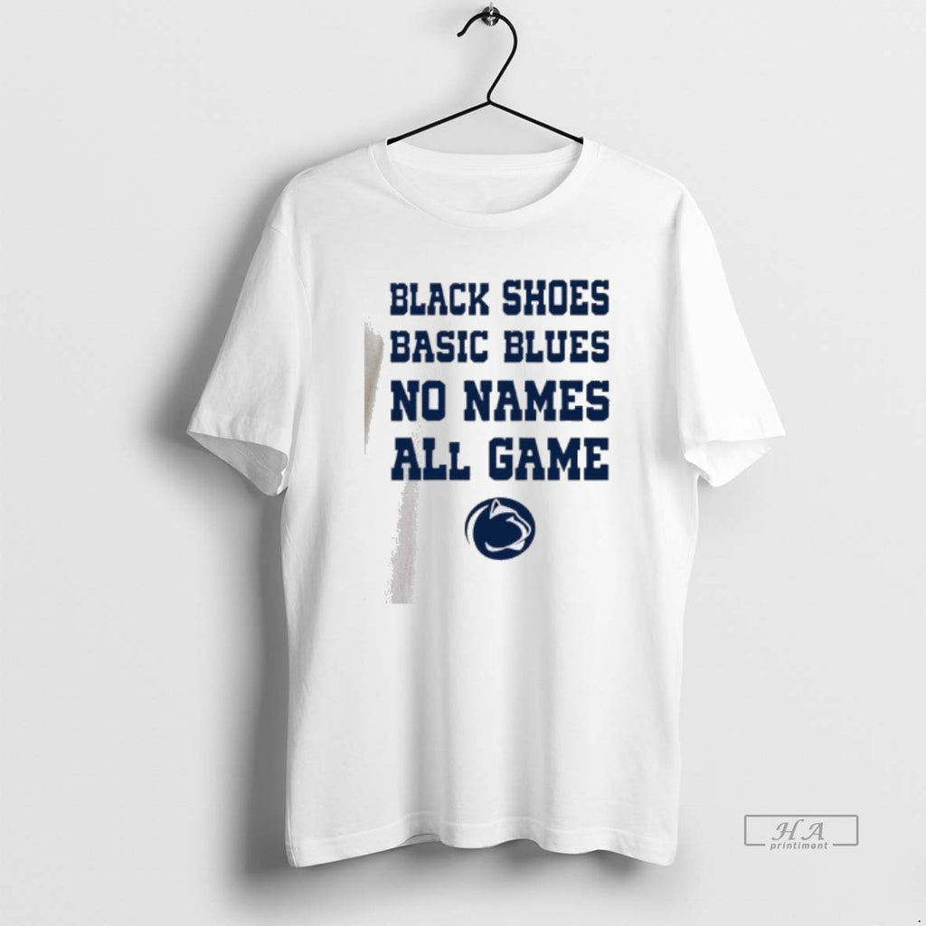 Official Penn State Nittany Lions Black Shoes Basic Blues No Names All Game