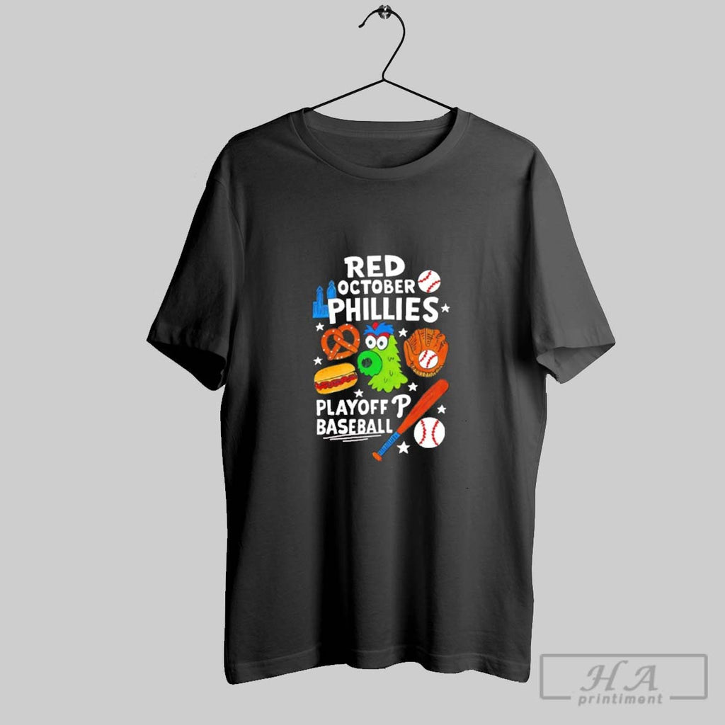 Official Philadelphia Philles Red October Ready Playoff Baseball 2025