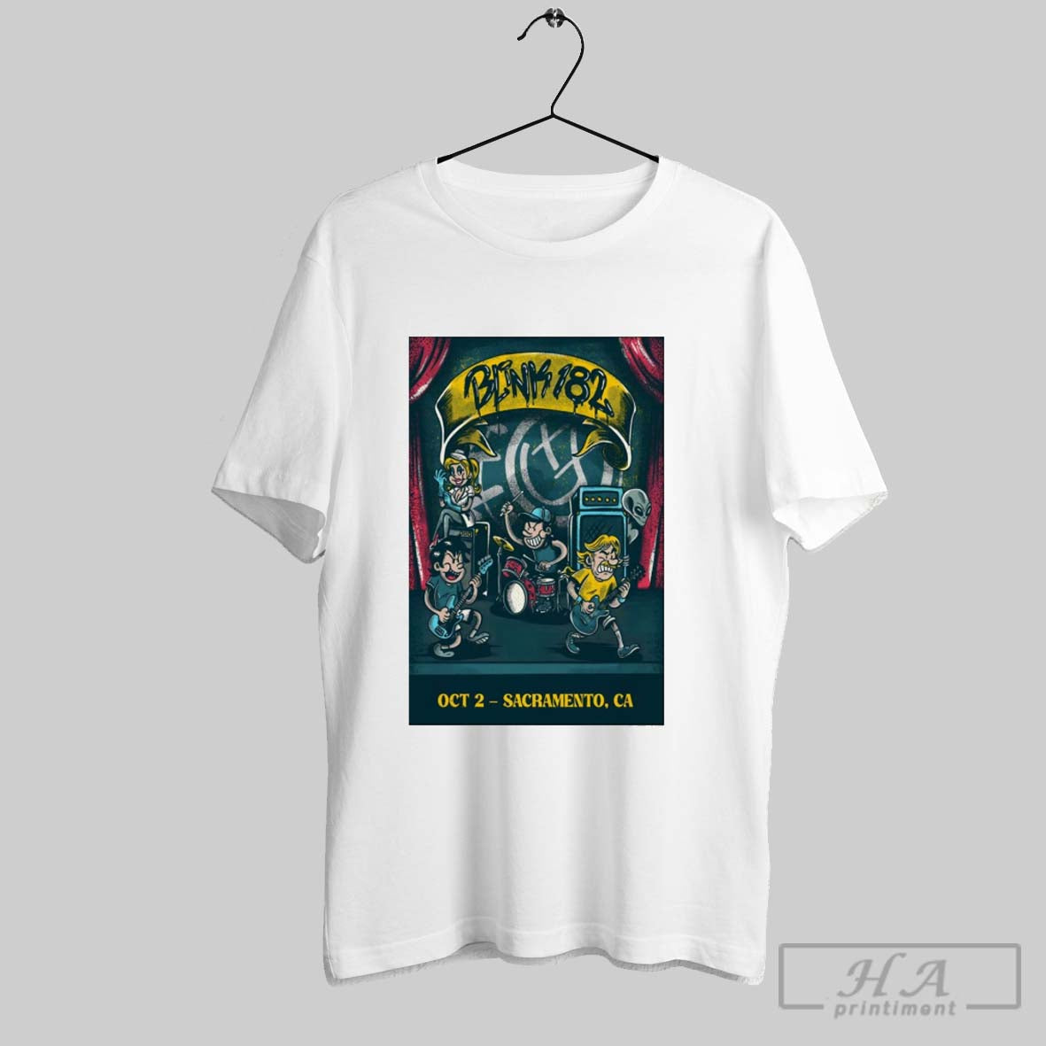 Official Poster Blink 182 October 2 2025 Aftershock Festival In Sacramento Ca