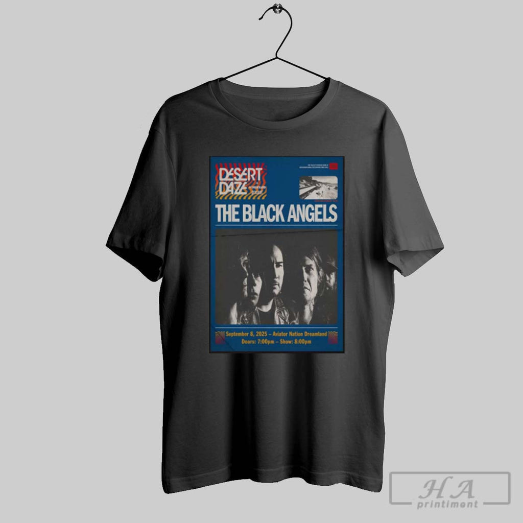 Official Poster The Black Angels September 8 2025 Aviator Nation Dreamland In Malibu Ca Tee