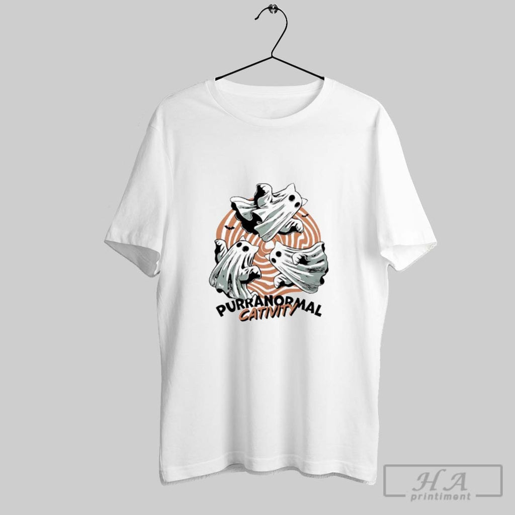 Official Purranormal Cativity Ghost Cat Halloween Ladies