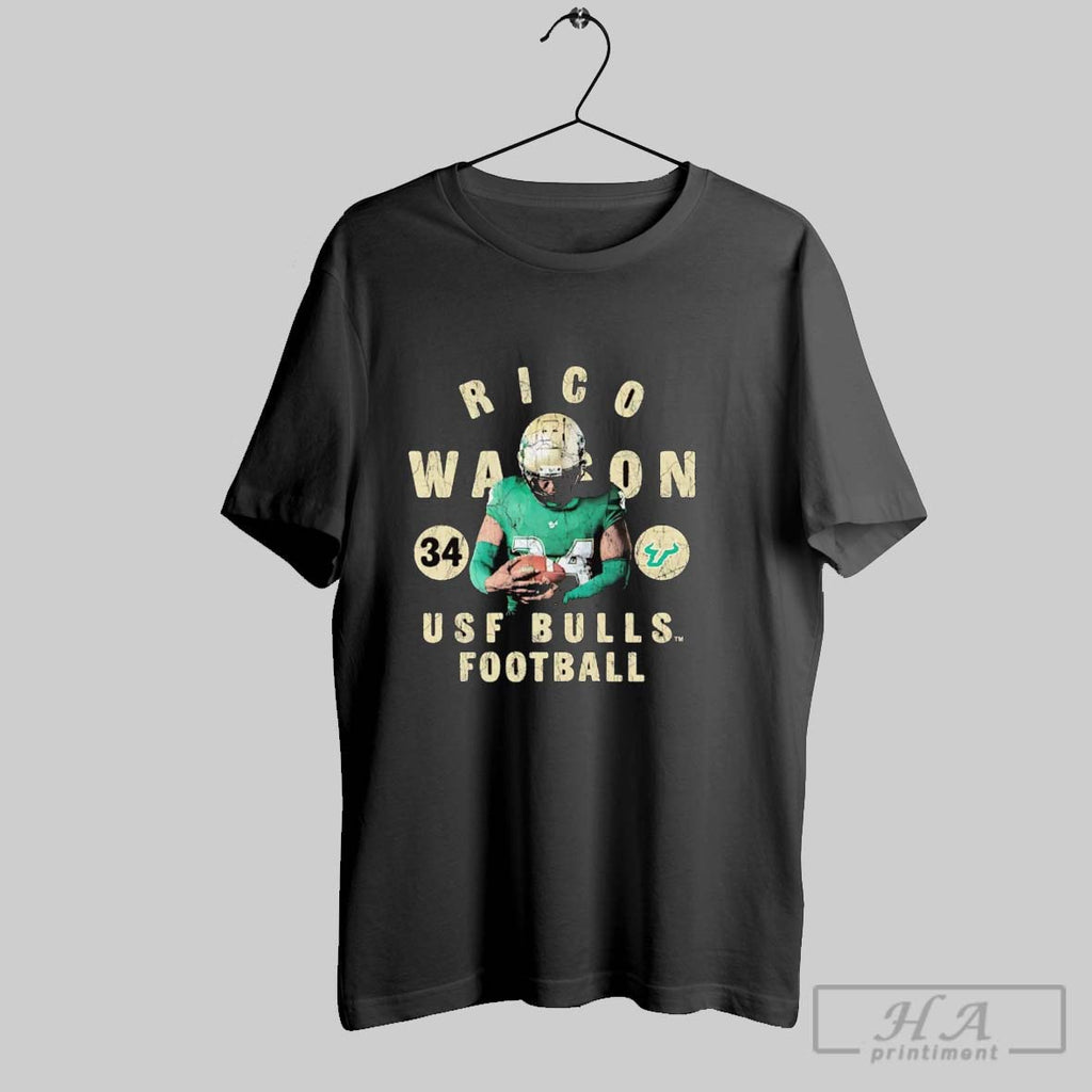 Official Rico Watson Illustrated Usf Bulls Football