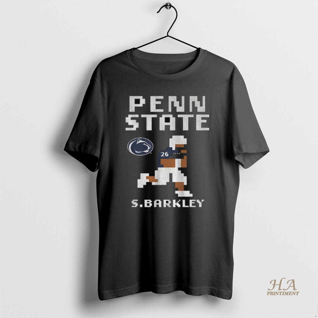 Official Saquon Barkley 26 Retro Baller Penn State Nittany Lions Football 8bit