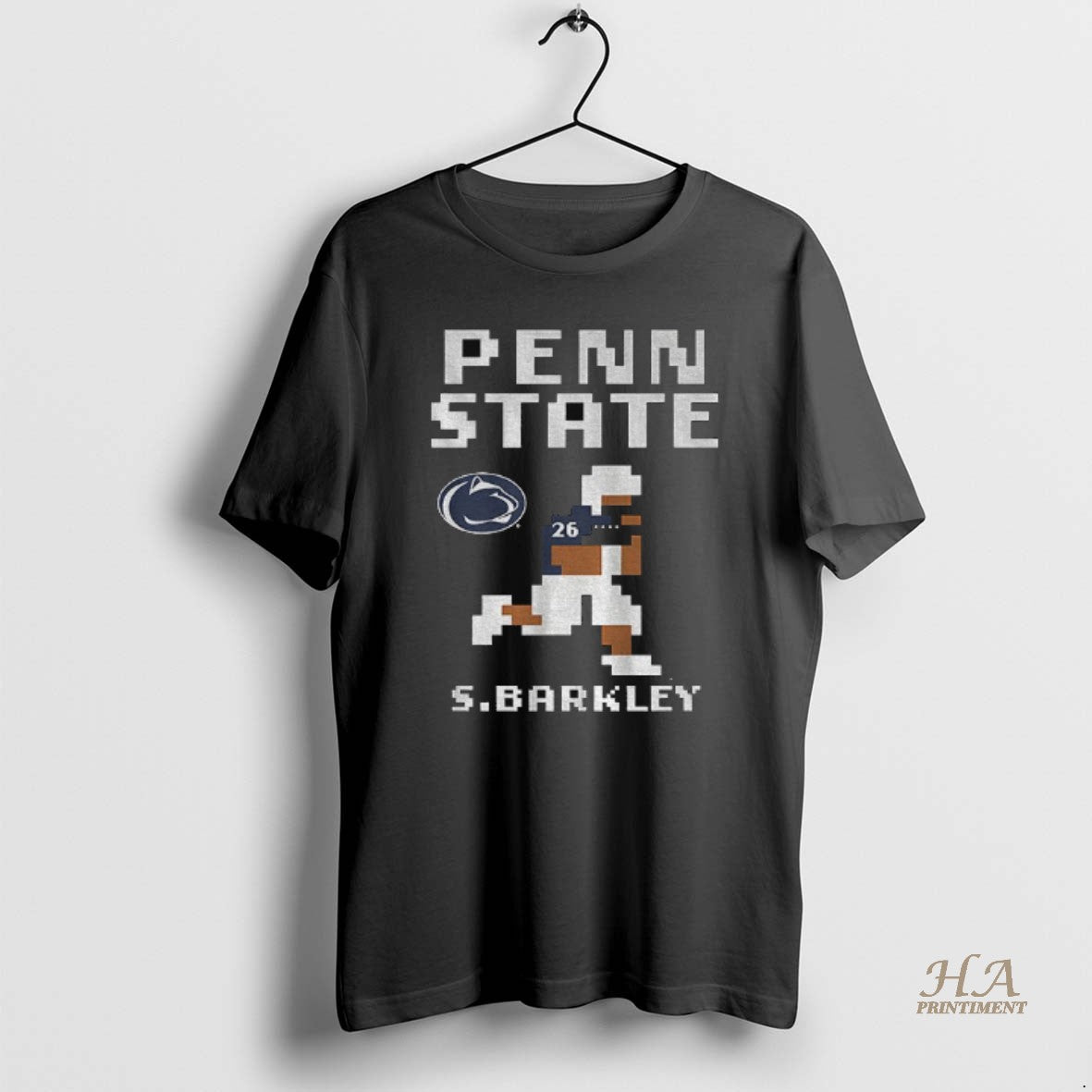 Official Saquon Barkley 26 Retro Baller Penn State Nittany Lions Football 8bit