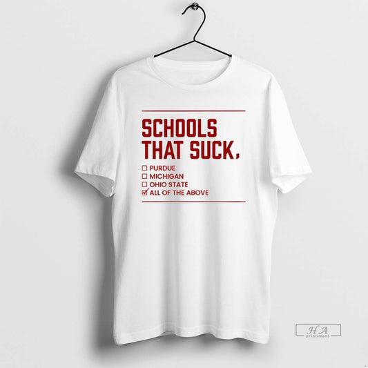 Official Schools That Suck Checkbox Indiana Hoosier Football Big10 Champions T-Shirts, Hoodie, Sweatshirt | WearSparks.com