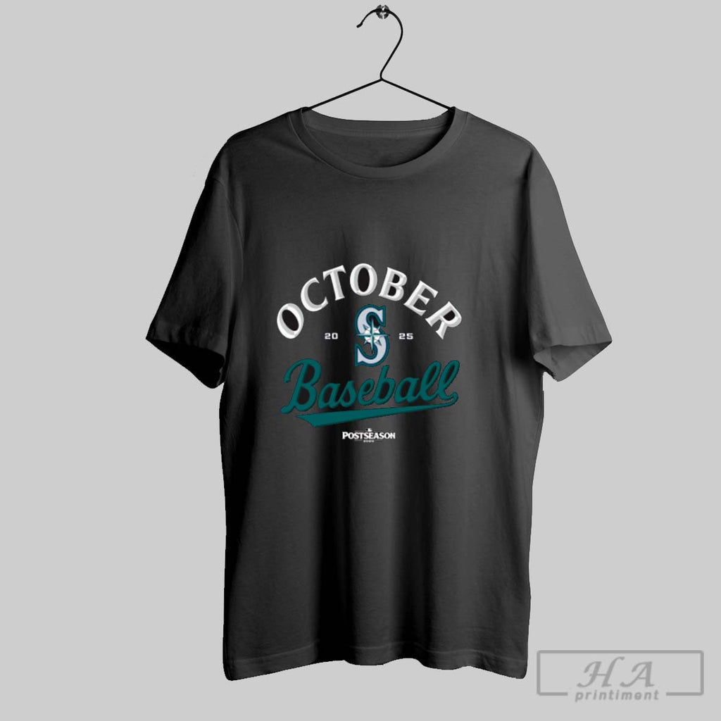 Official Seattle Mariners 2025 Mlb Postseason October Baseball Postseason Locker Room