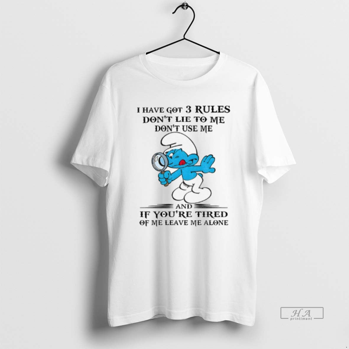 Official Smurf I Have Got 3 Rules Dont Lie To Me Dont Use Me And T-Shirts, Hoodie, Sweatshirt | WearSparks.com