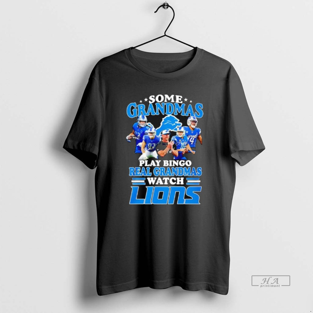 Official Some Grandmas Play Bingo Real Grandmas Watch Detroit Lions Fan Loyalty And Dedication