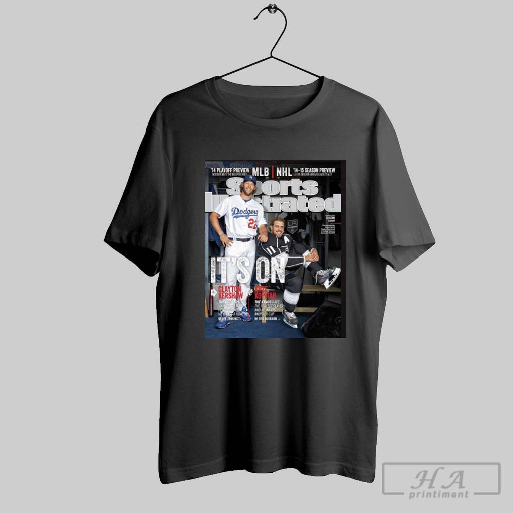 Official Sports Illustrated Clayton Kershaw Los Angeles Dodgers And Anze Kopitar Los Angeles Kings Its