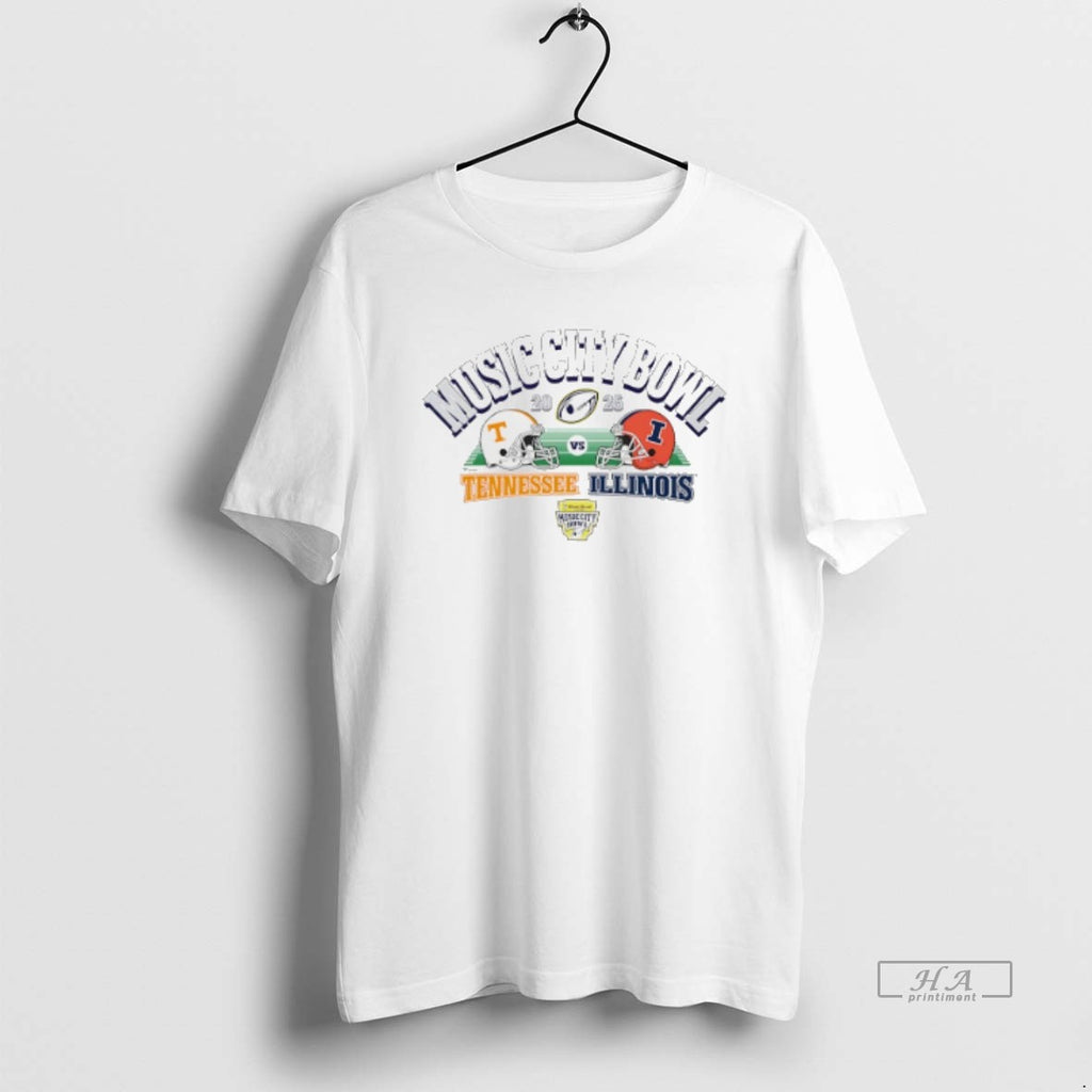 Official Tennessee Volunteers Vs Illinois Fighting Illini 2025 Liberty Mutual Music City Bowl