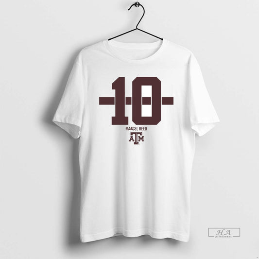 Official Texas A And M Aggies Football Marcel Reed 10 Stripe Circle T-Shirts, Hoodie, Sweatshirt | WearSparks.com