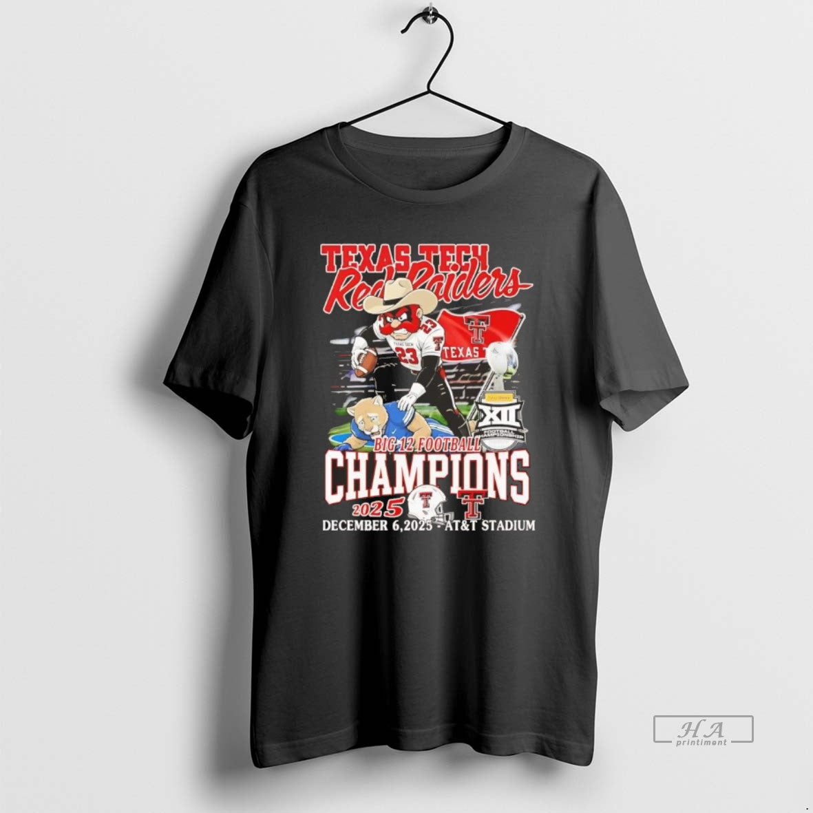 Official Texas Tech Red Raiders Big 12 Football Champions 2025 December Chriast