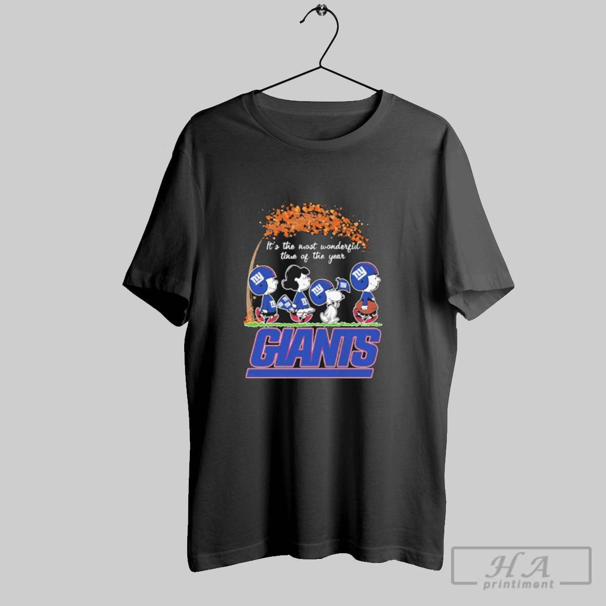 Official The Peanuts Walking X New York Giants Its The Most Wonderful Time Of The