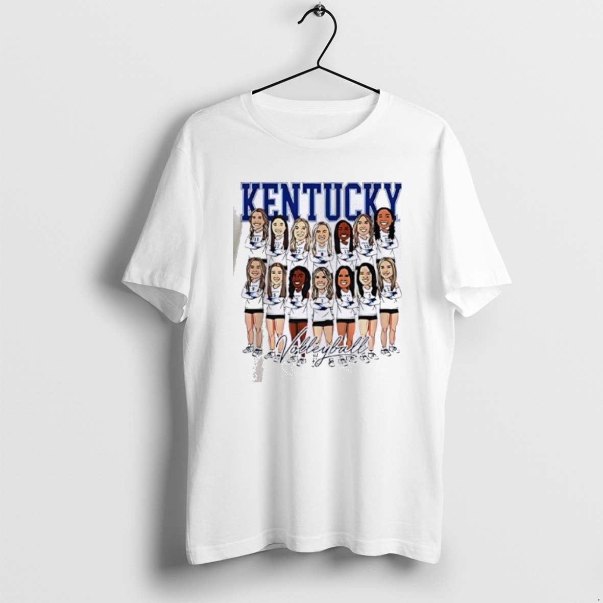 Official Top Kentucky Womens Volleyball Ncaa Team Caricature 25 26