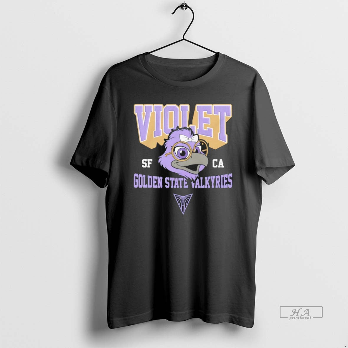 Official Trendy Golden State Valkyries Violet Big Head Mascot