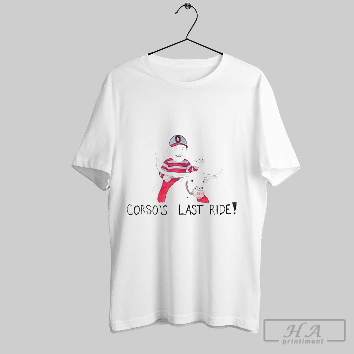 Official Trendy Lee Corso Osu Corsos Last Ride Bevo