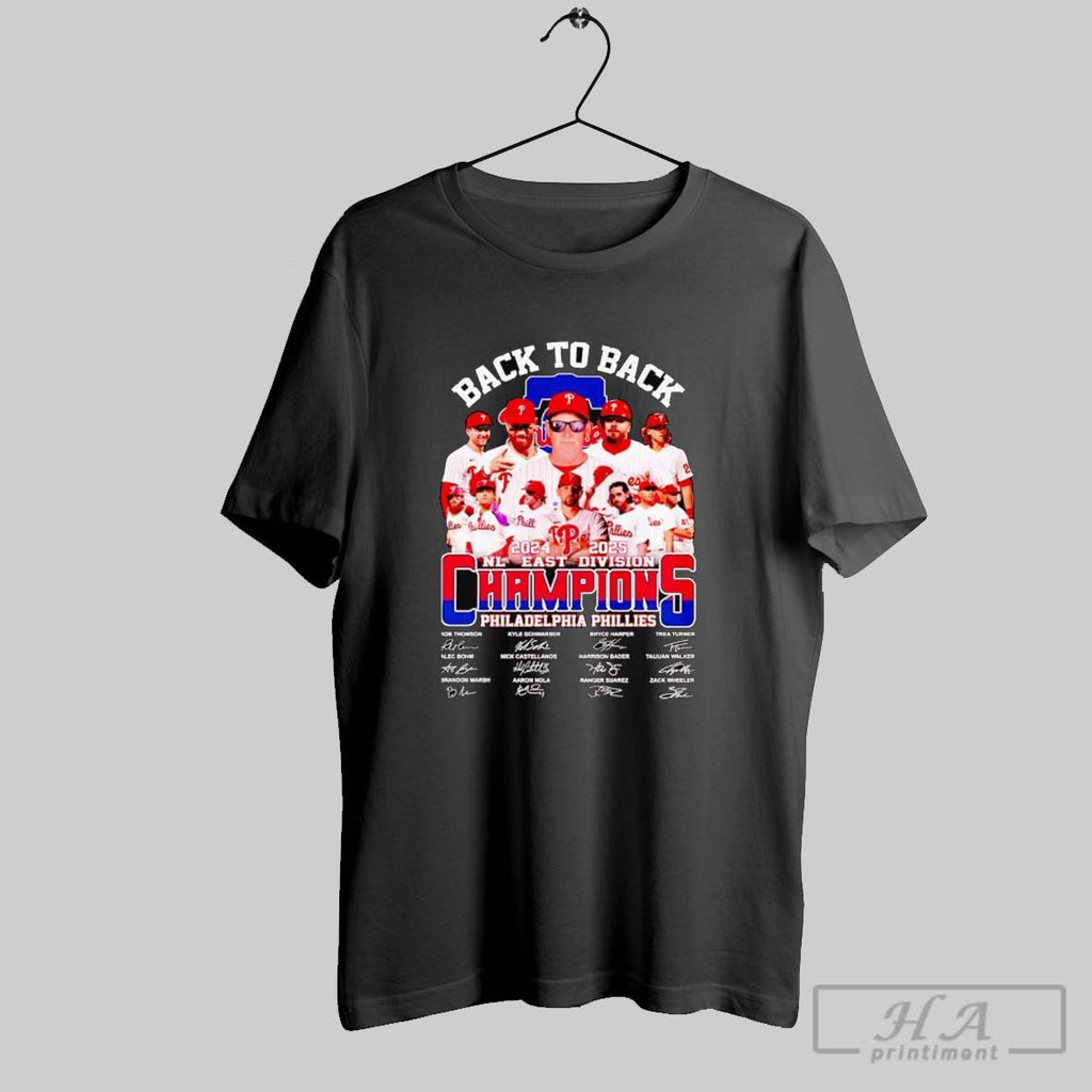 Official Trendy Phillies Back To Back 2025 Nl Champions Team Players