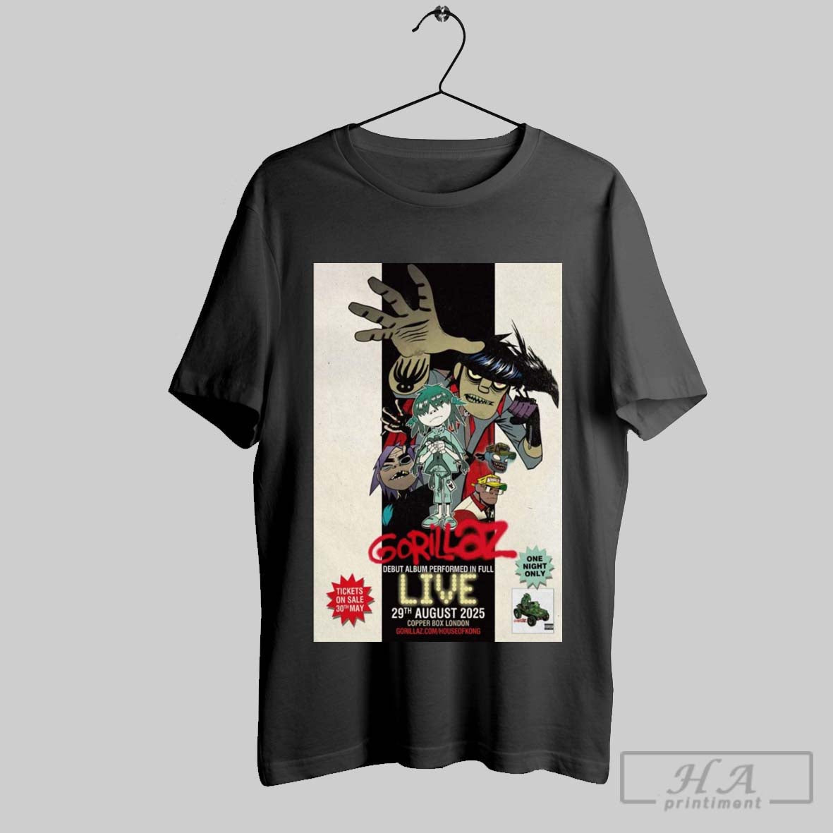 Official Trendy Poster Gorillaz Debut Album Performed In Full Live August 29 2025 London Uk
