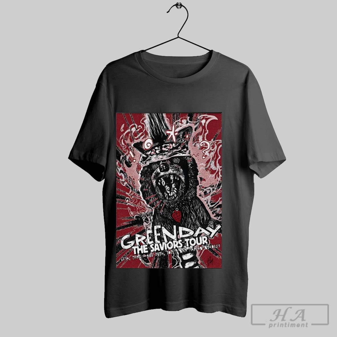Official Trendy Poster Green Day Estadio San Marcos Stadium In Lima Peru August 27 2025